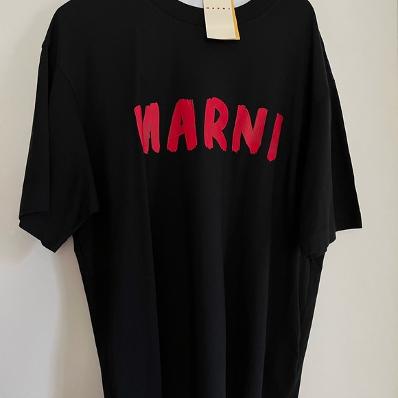 Black and Red MARNI logo shirt XL - Picture 4 of 7